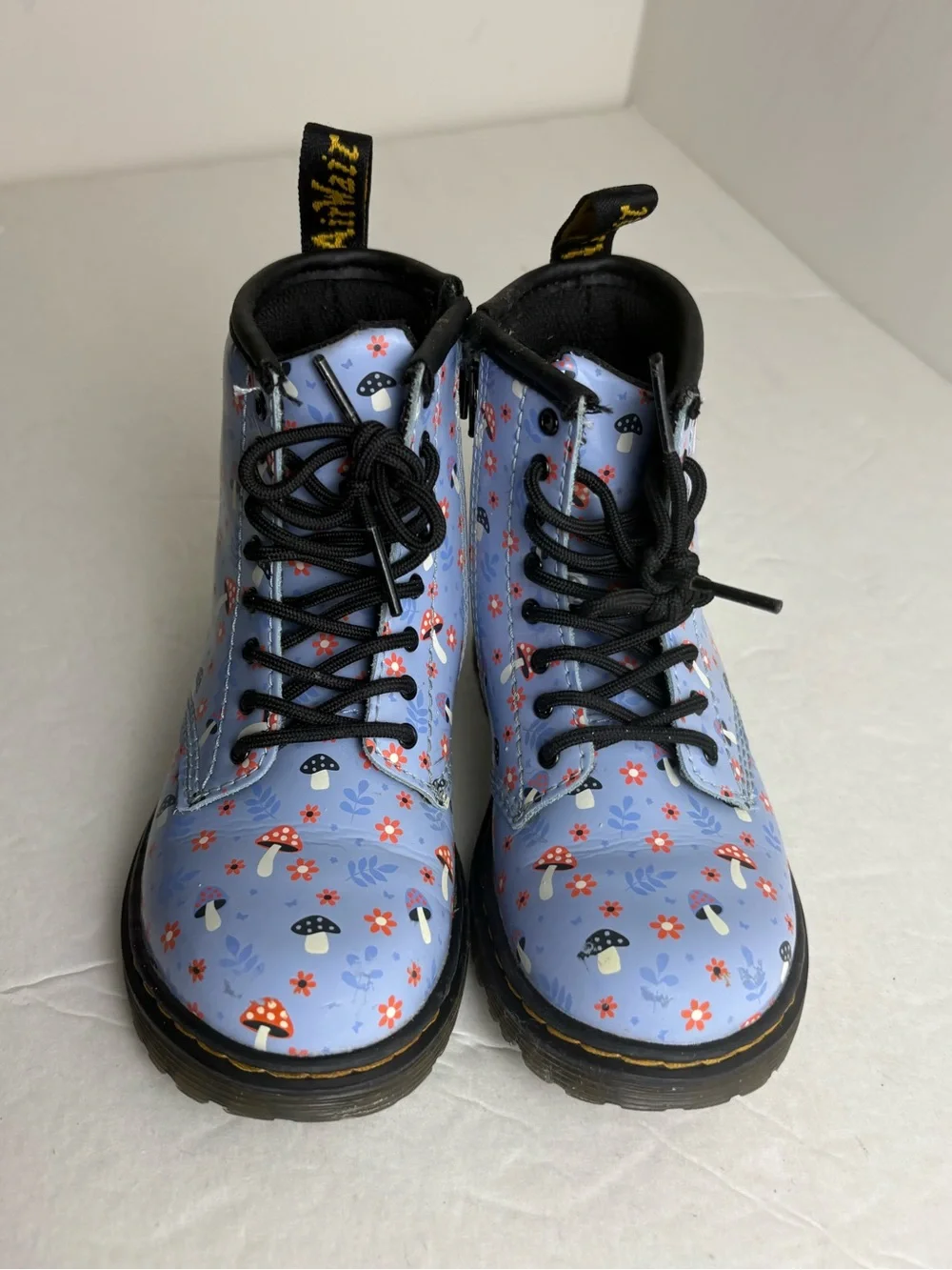 Dr. Martens Toddler 1460 Patent Woodland Lace Up Boots Size 10